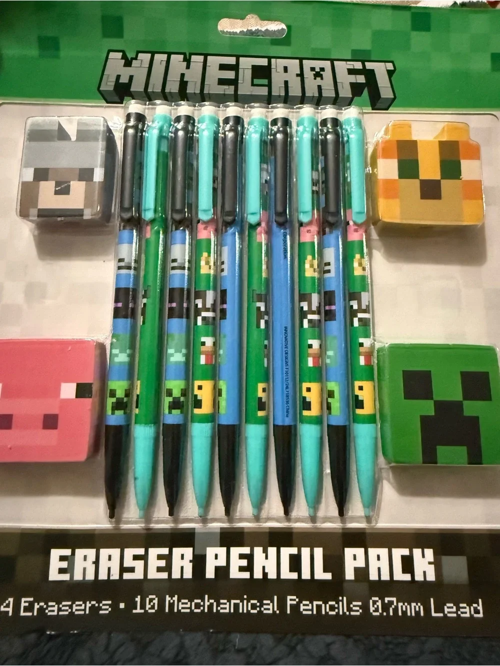 Kids' Blue & Teal Mechanical Pencil and Eraser Pack